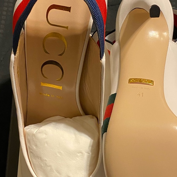 ❌SOLD❌NIB Gucci pointy sling back shoes.Unique - Picture 3 of 5